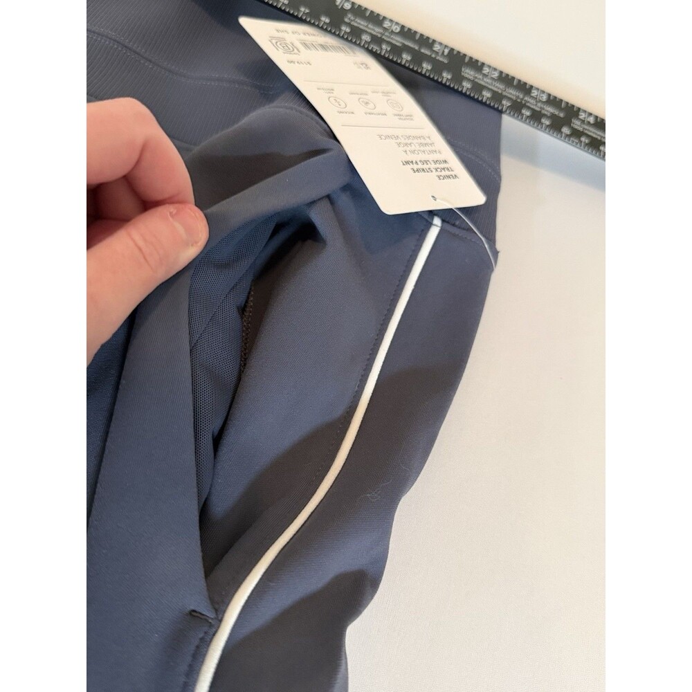 Athleta Venice Track Stripe Wide Leg Pants 3X Blue NWT SculptTek Cropped Plus - Picture 4 of 16